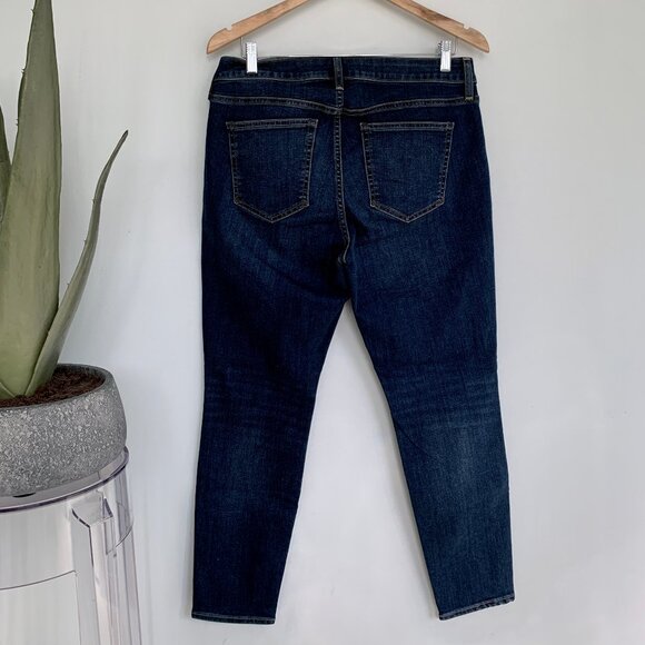 Gap Mid Rise Curvy True Skinny Jeans Dark Indigo 32 / 14 - Picture 9 of 11